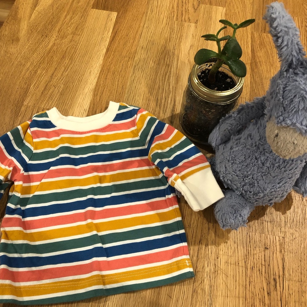 hanna andersson unisex stripe multicolored shirt